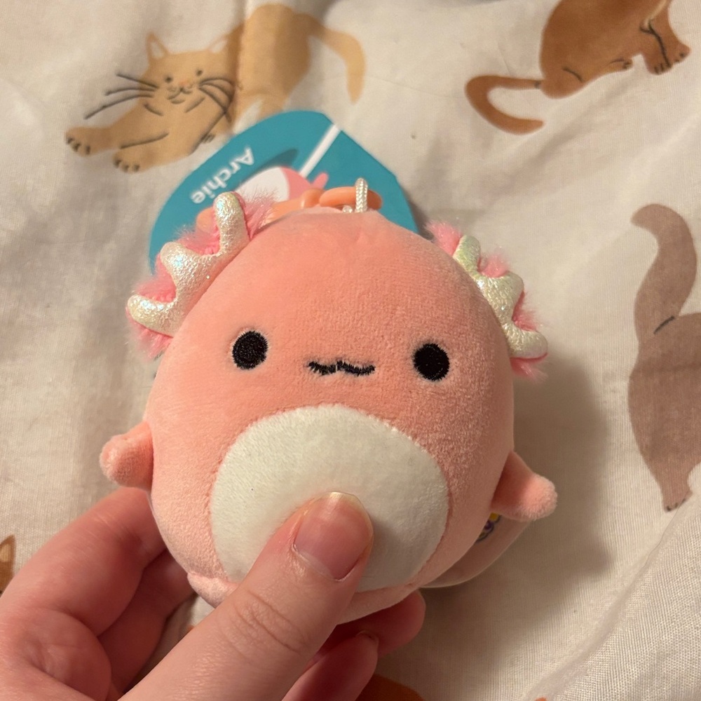 3 inch archie squishmallow keychain